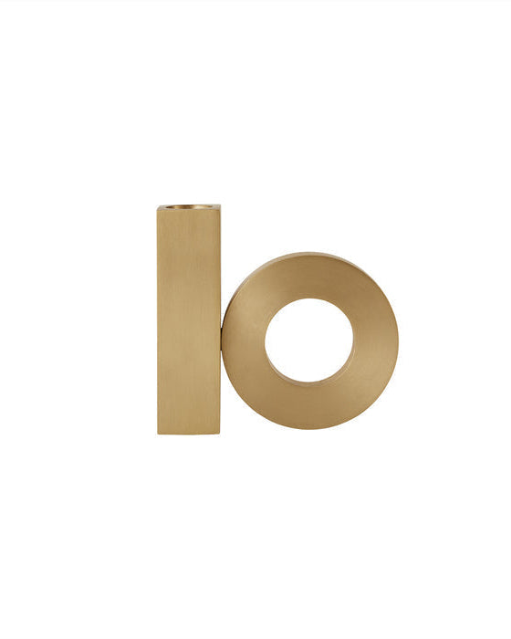 Baari - Porta candela in ottone massiccio