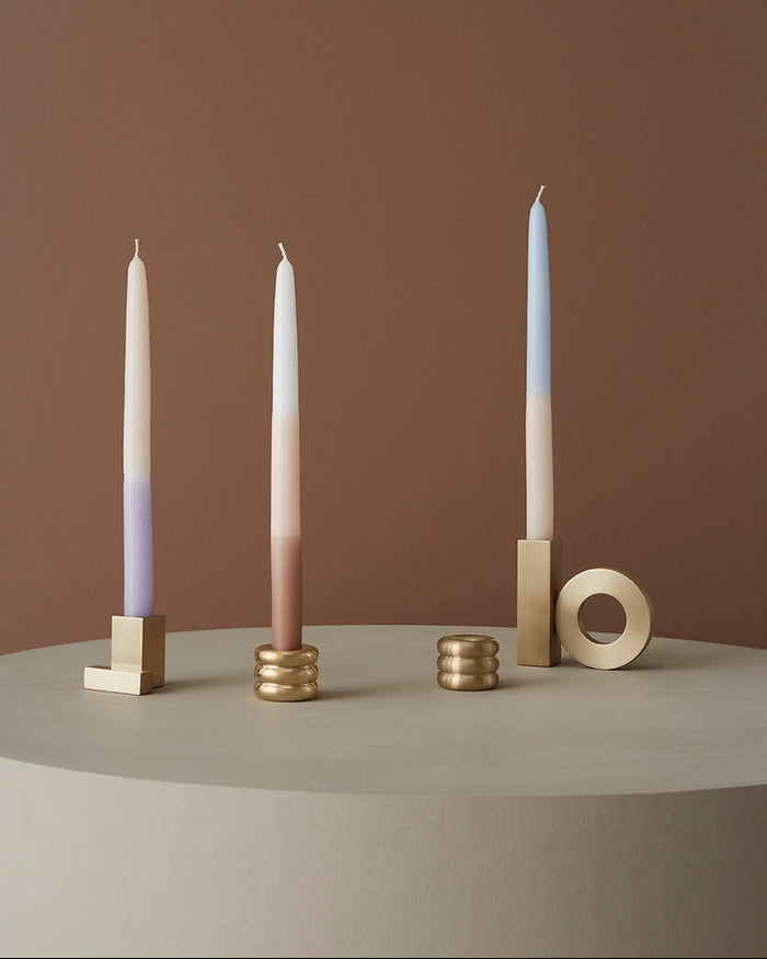 Baari - Porta candela in ottone massiccio