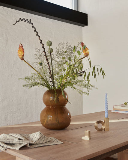 Quadri - Candeliere quadrato in ottone massiccio