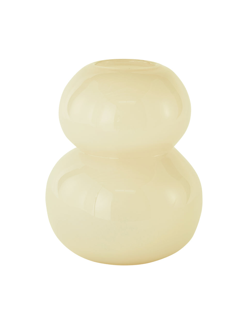 Lasi - Vaso in vetro soffiato vaniglia, grande