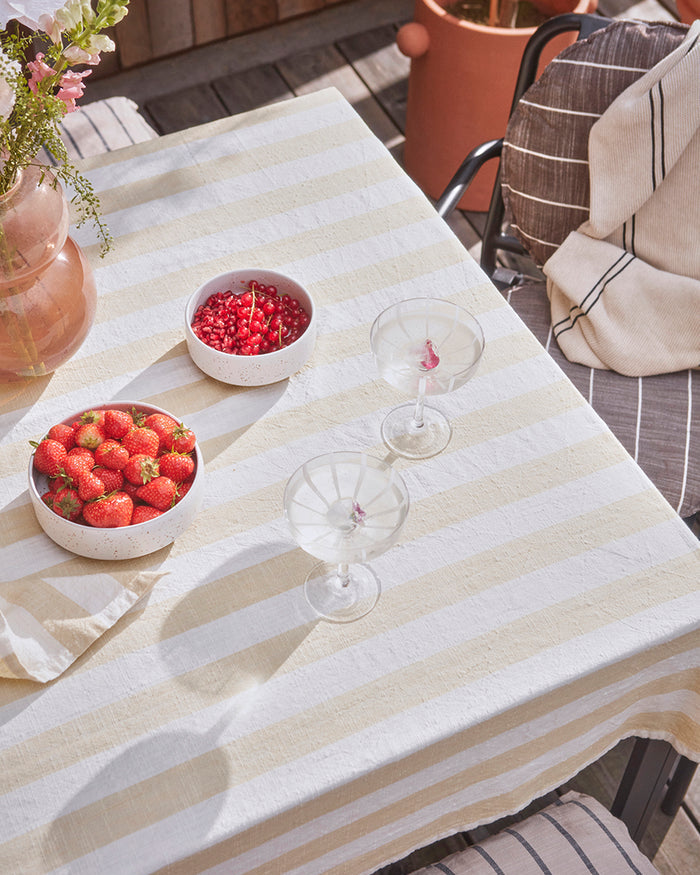 Mizu - Confezione da 2 coppe in vetro grigio a righe