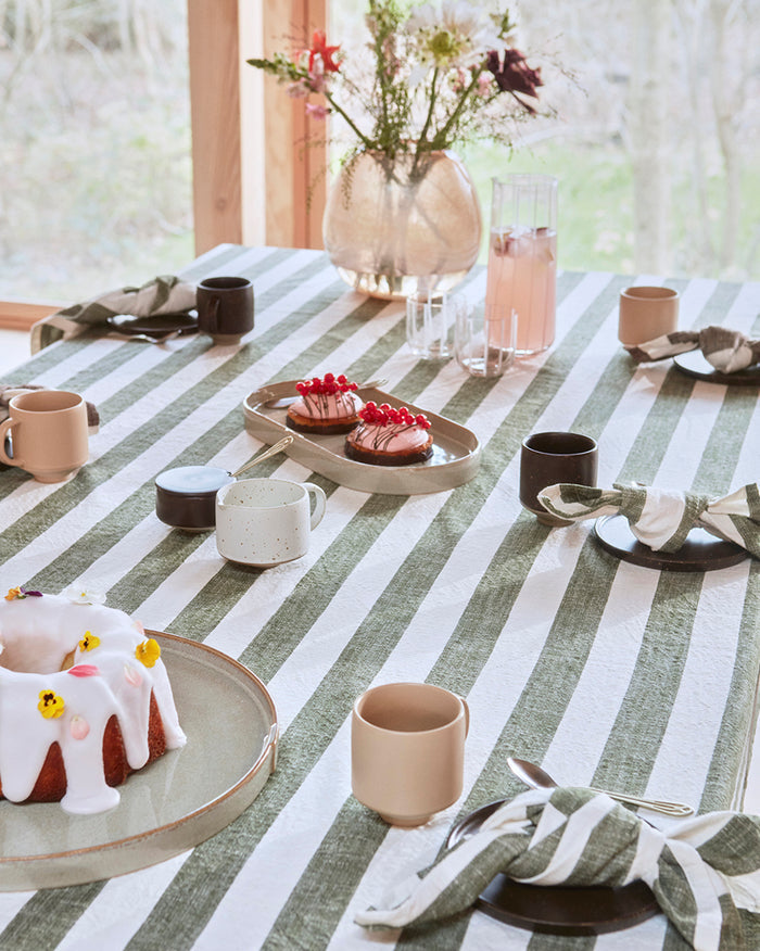 Mizu - Brocca in vetro trasparente a righe