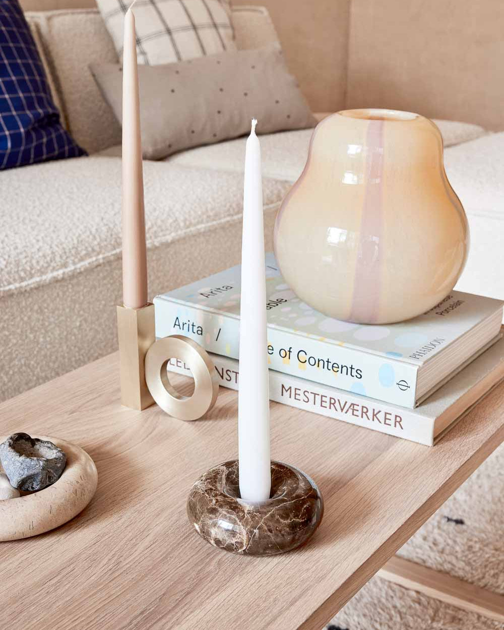 Savi - Portacandele in marmo - piccolo