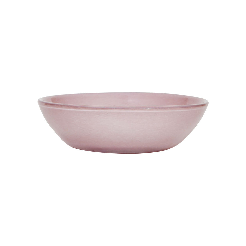 Kojo - Ciotola grande in vetro soffiato rosa