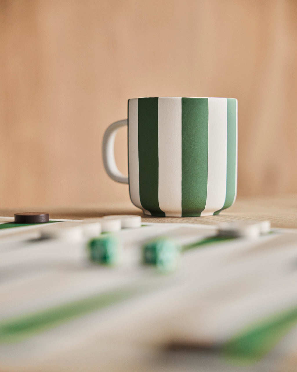 Toppu - Tazza a righe verdi