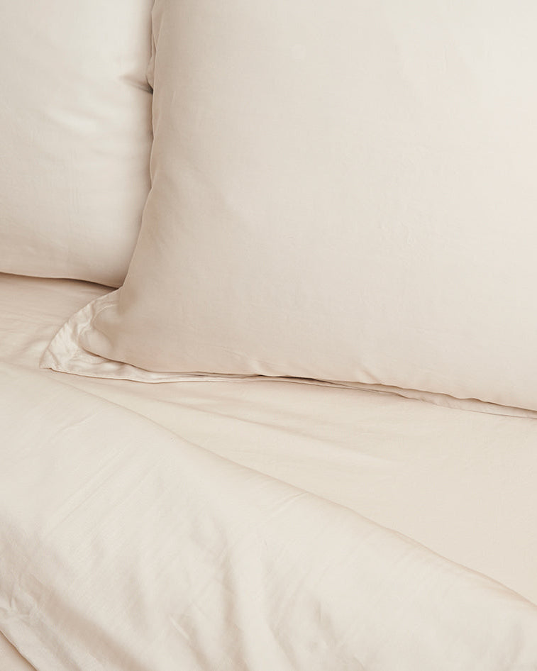 Tencel Twill - copripiumino in tencel beige, 240 x 220