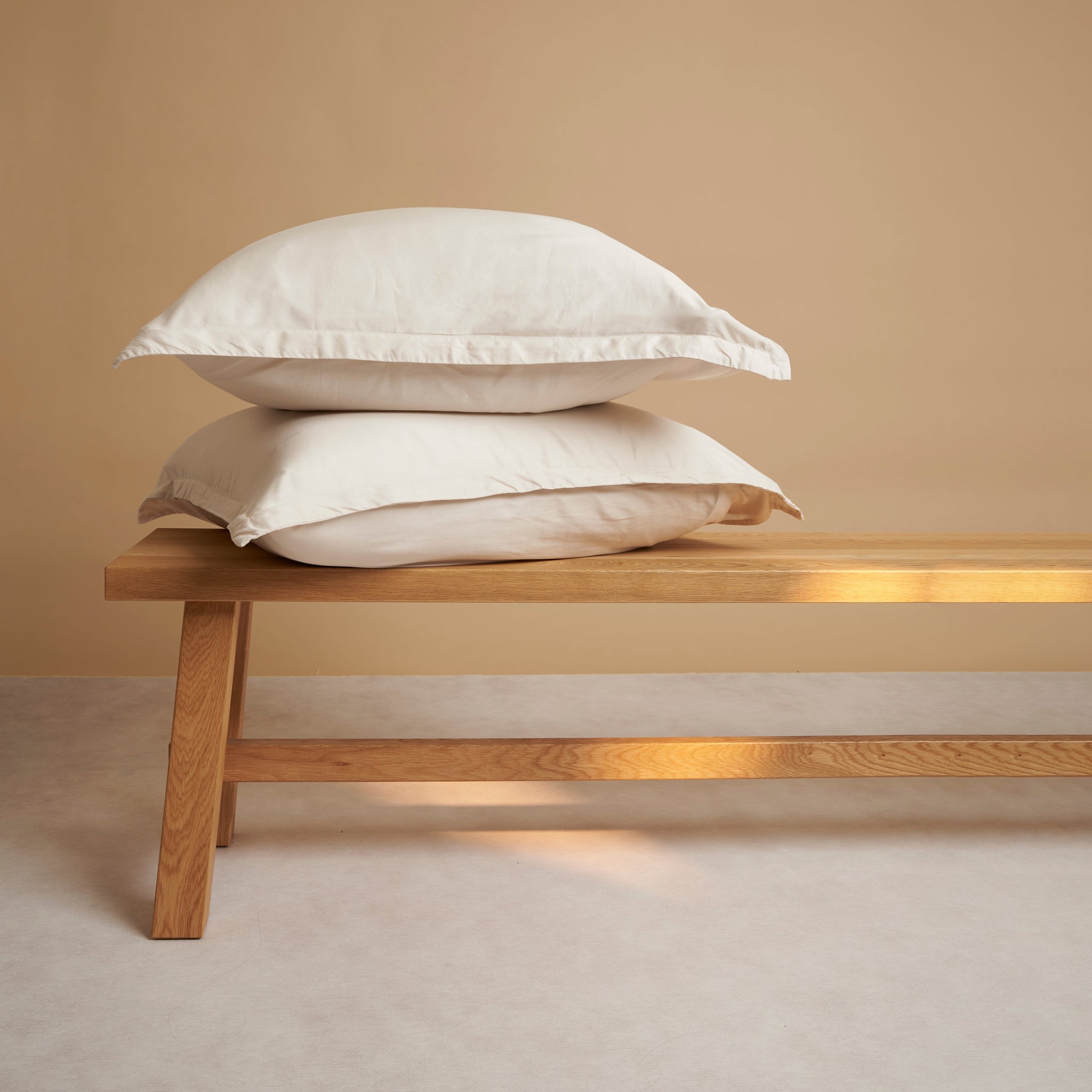 Tencel Twill - federa in Tencel beige, 50 x 70