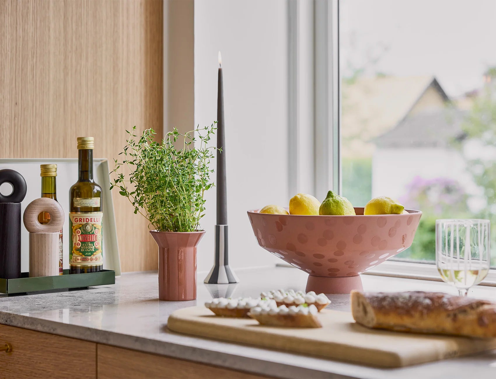 Luonto - Ciotola Grande in ceramica a pois