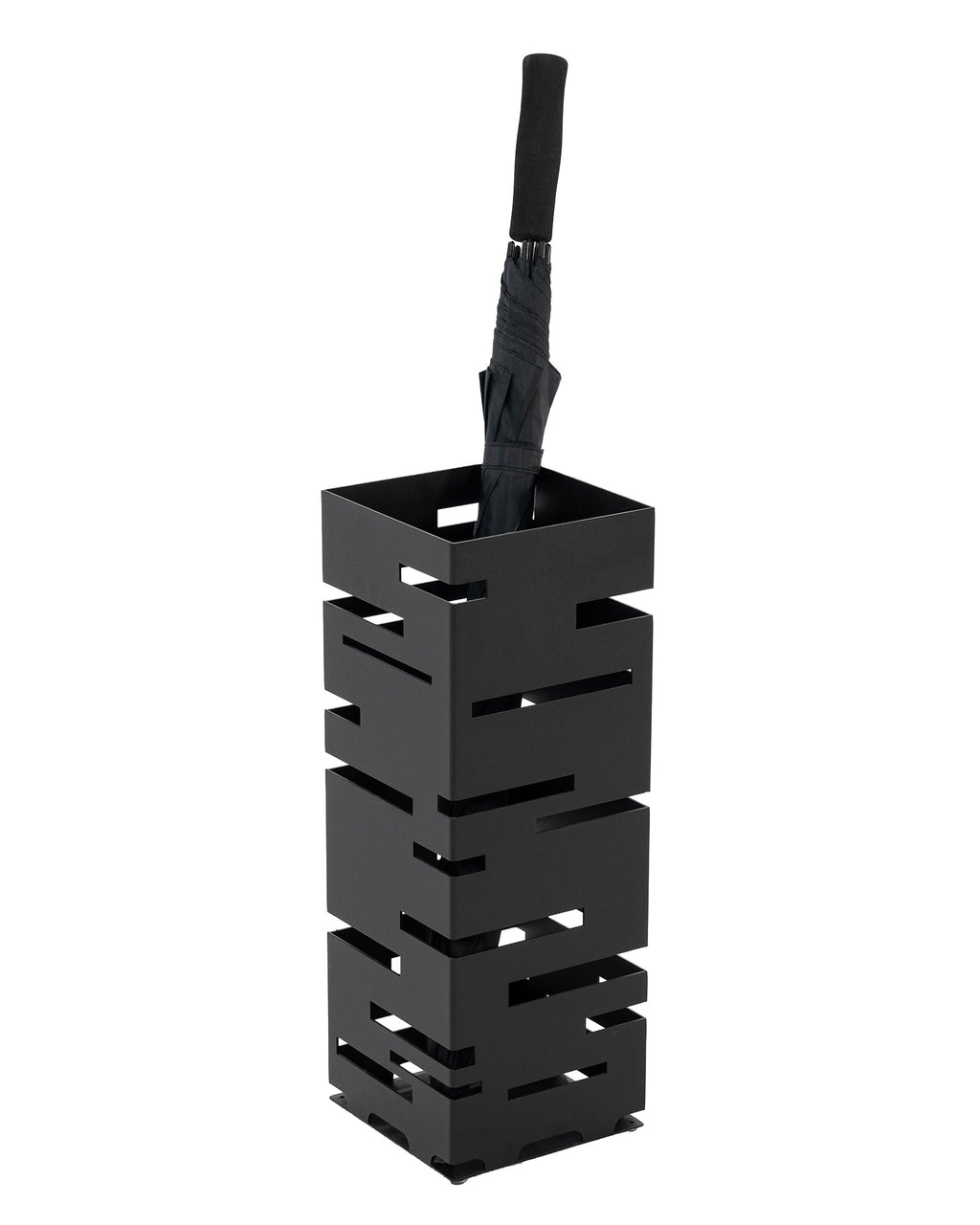 Modern - portaombrelli nero in acciaio