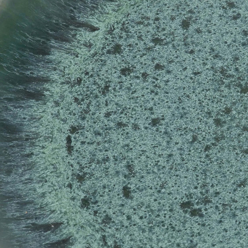 The Aqua - Piatto piano in ceramica portoghese acquamarina