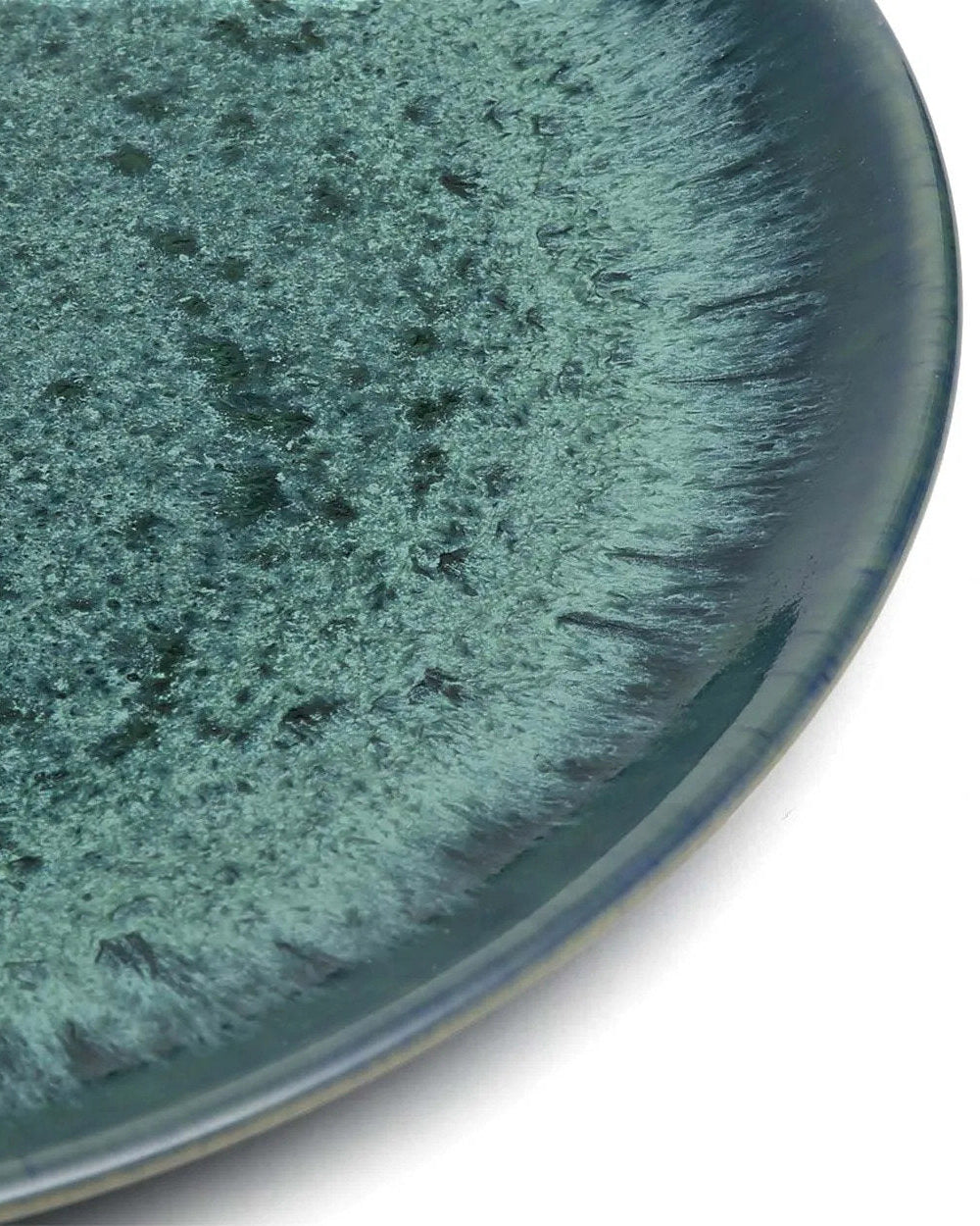 The Aqua - Piatto da dolce in ceramica portoghese aquamarina