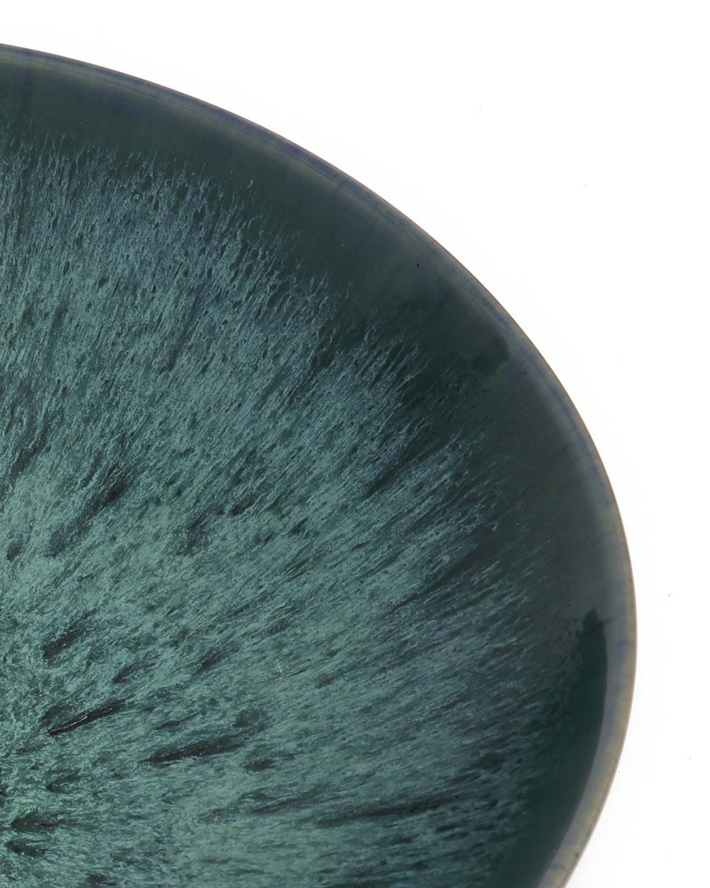 The Aqua - Piatto da pasta in ceramica portoghese aquamarina