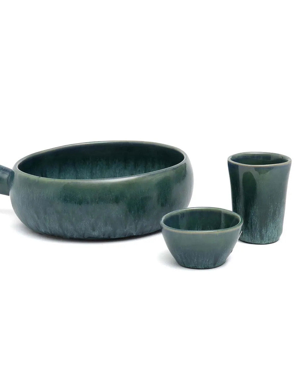 The Aqua - Ciotola per salsa in ceramica portoghese acquamarina