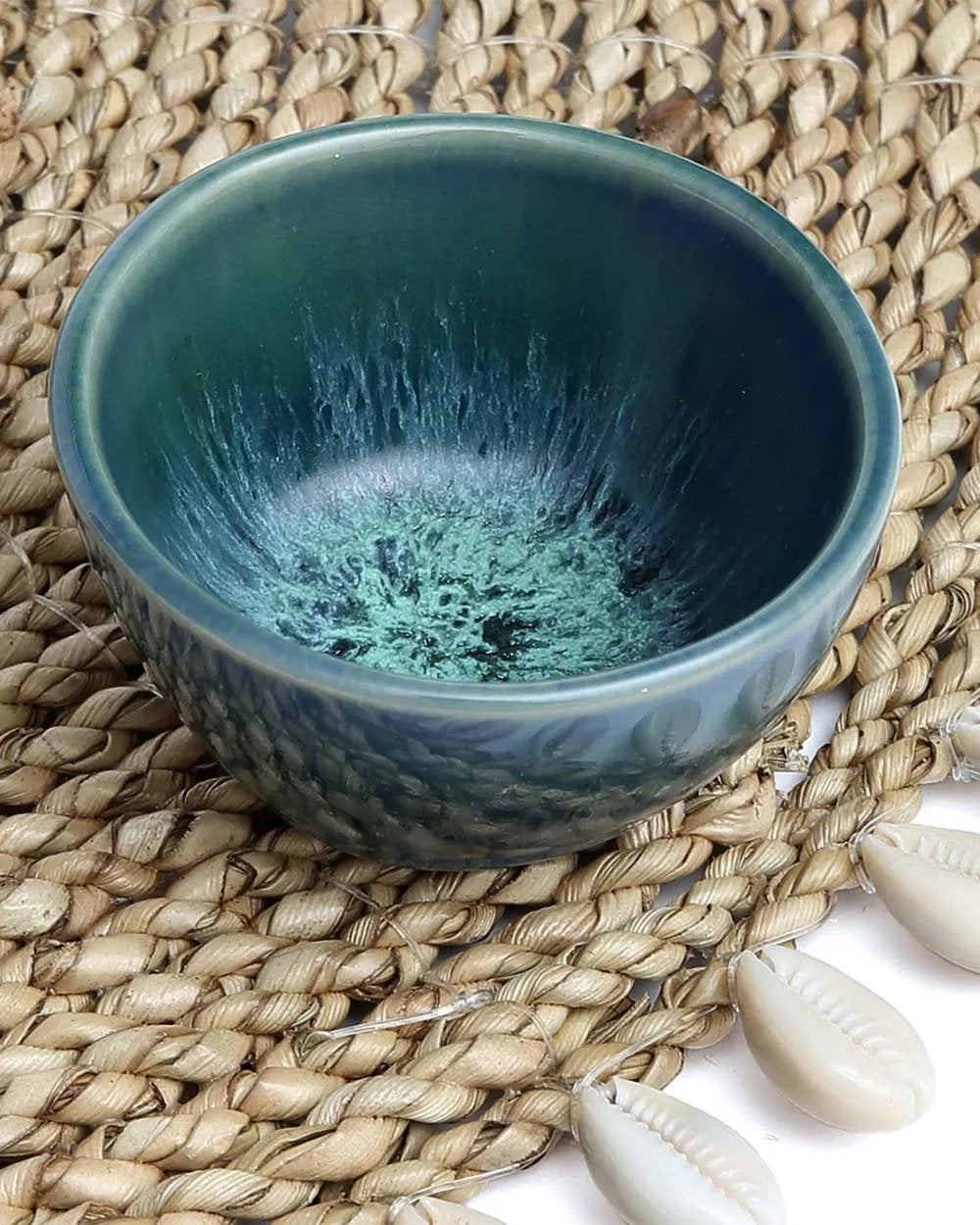 The Aqua - Ciotola per salsa in ceramica portoghese acquamarina