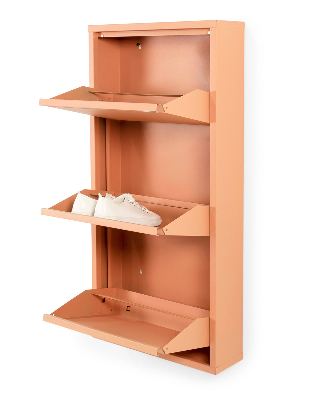 Billy 3 - Scarpiera in acciaio, rosso terracotta
