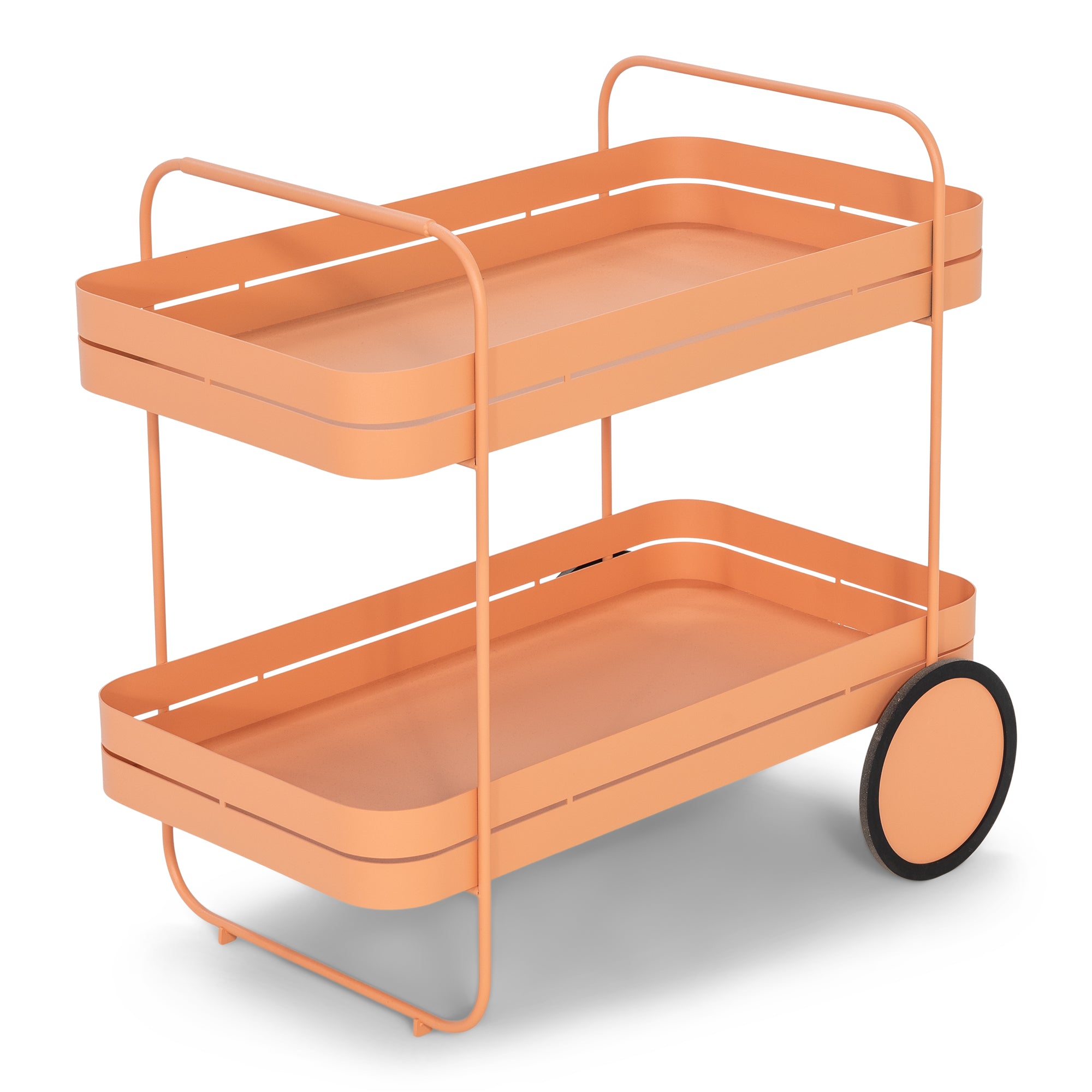Gin e trolley - carrello bar in metallo color terracotta