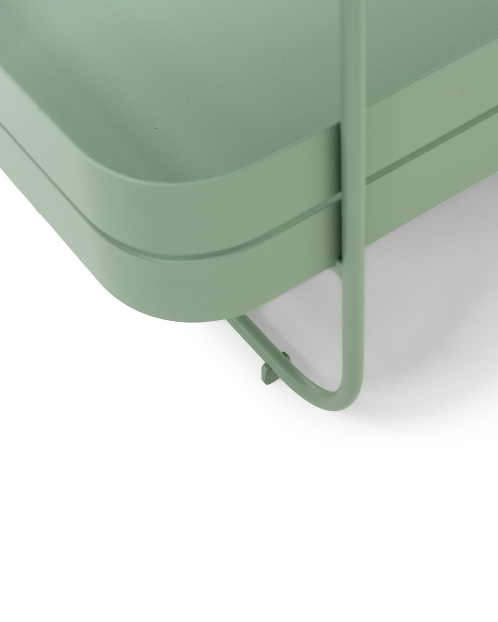 Gin e trolley - carrello bar in acciaio verde polvere