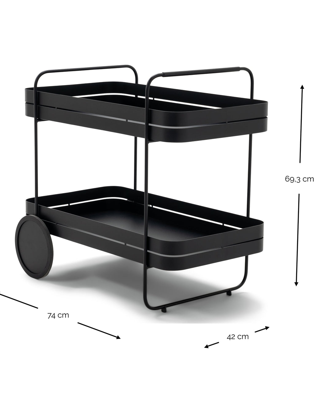 Gin e trolley - carrello bar in acciaio verde polvere