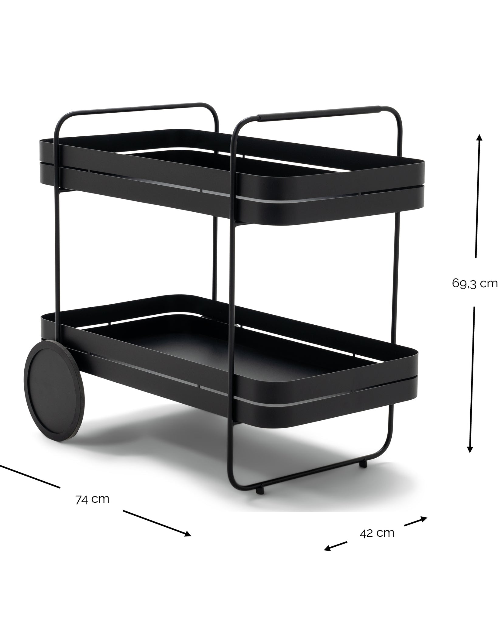 Gin e trolley - carrello bar in acciaio verde polvere