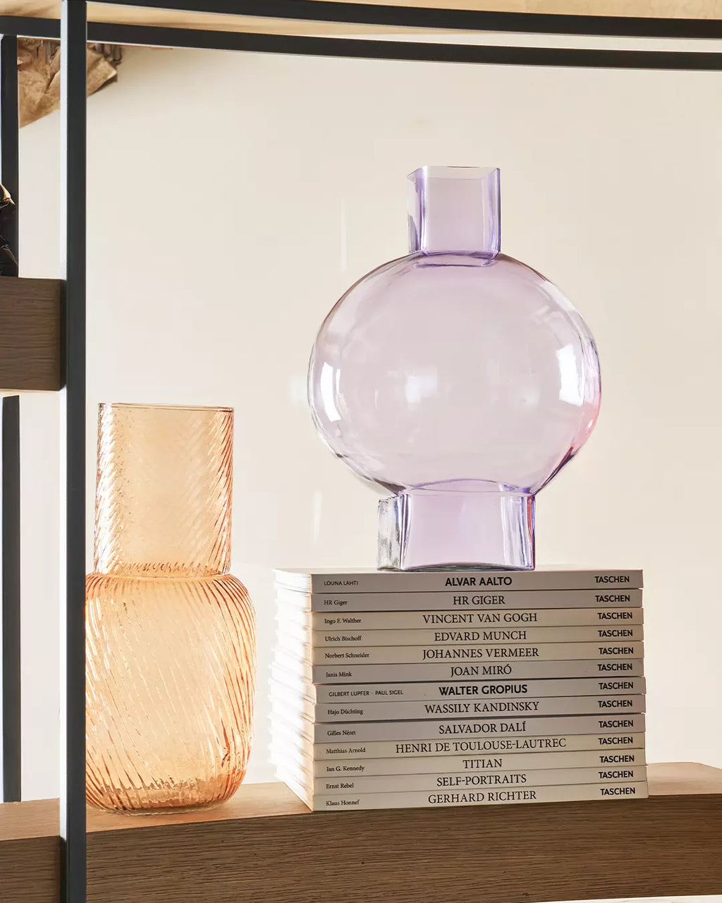 Cho - vaso in vetro riciclato orchidea