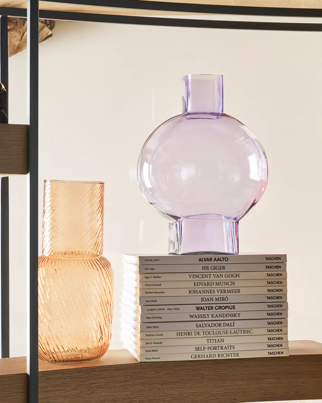 Cho - vaso in vetro riciclato orchidea
