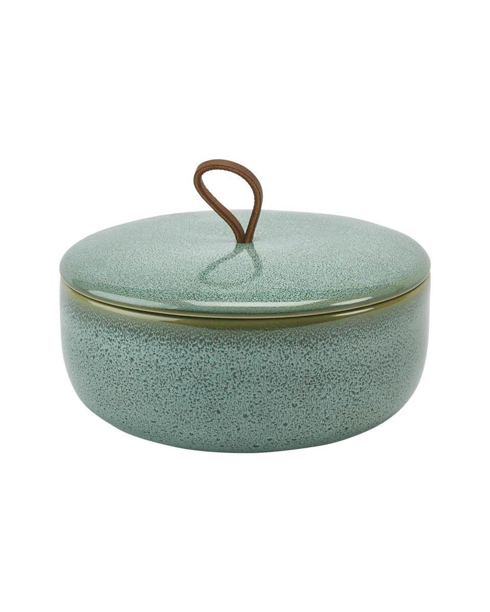 Ugo - Contenitore con coperchio verde acqua, grande