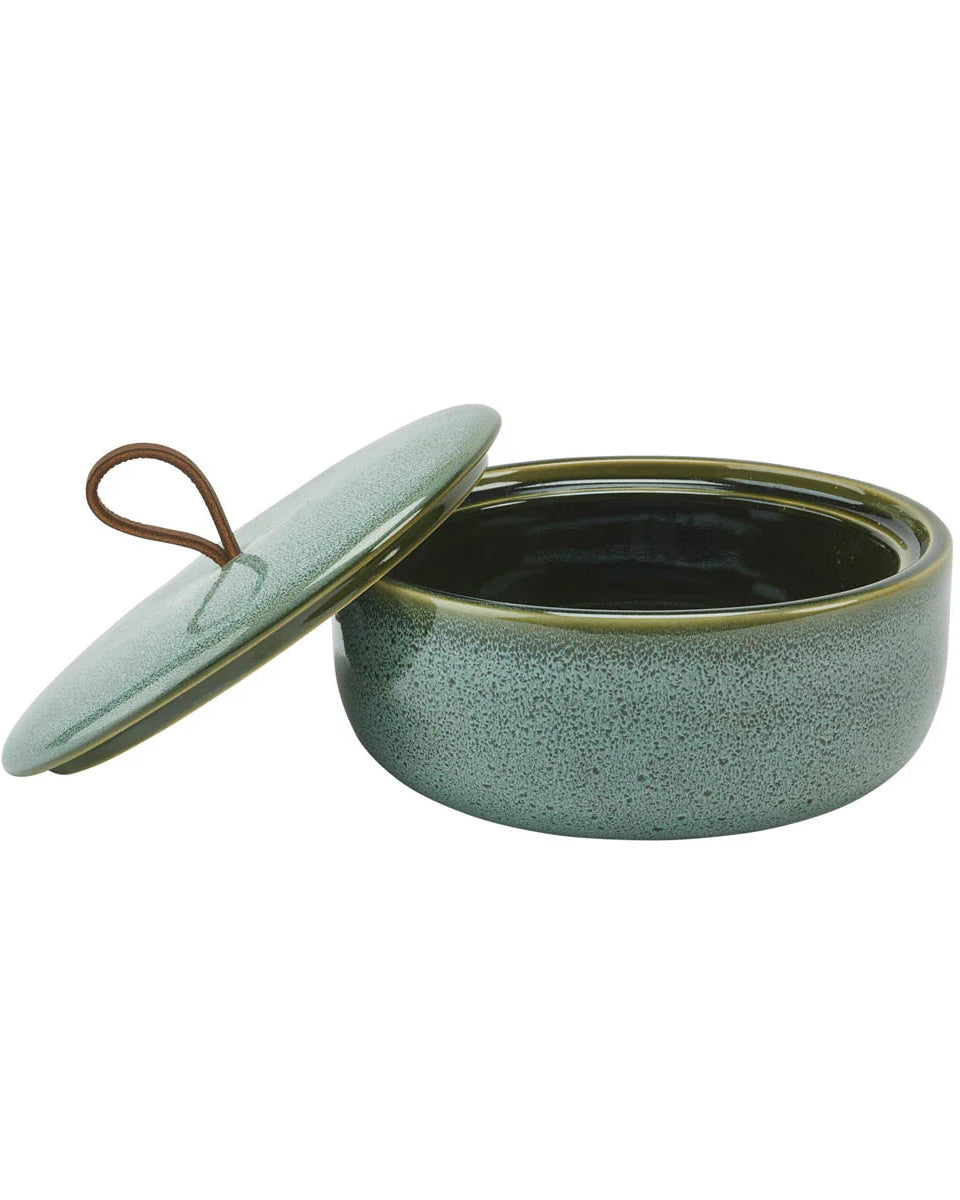 Ugo - Contenitore con coperchio verde acqua, grande
