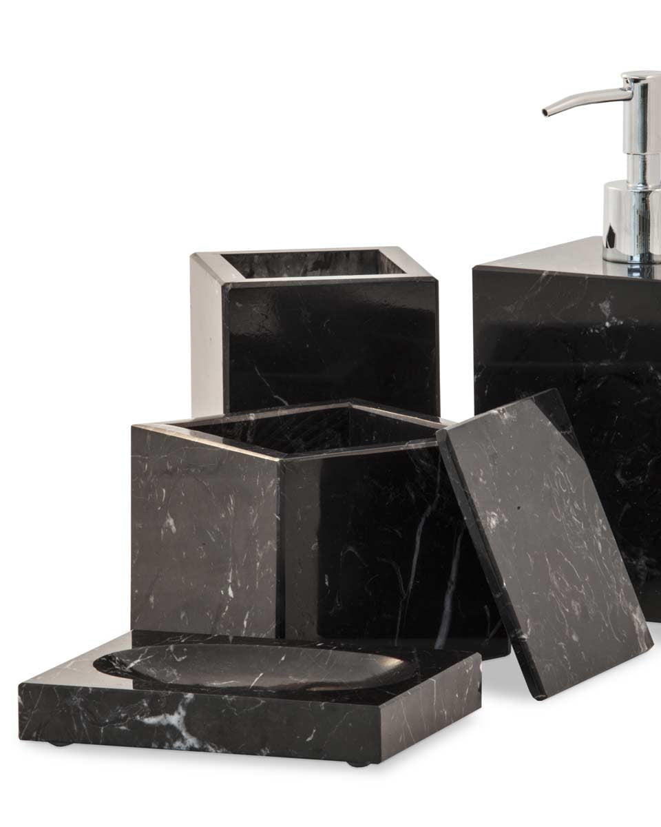 Accessori bagno neri di design