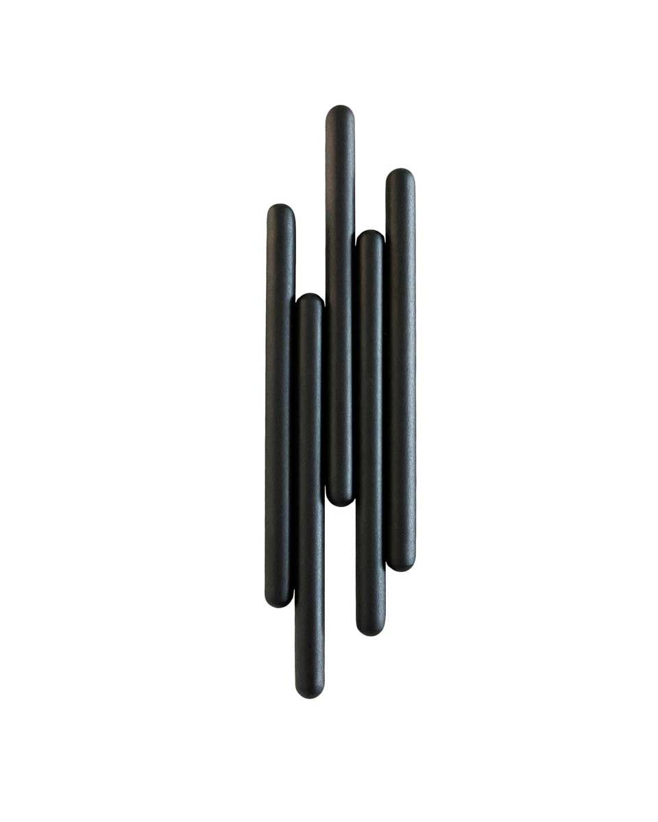 Appendiabiti di design nero in metallo