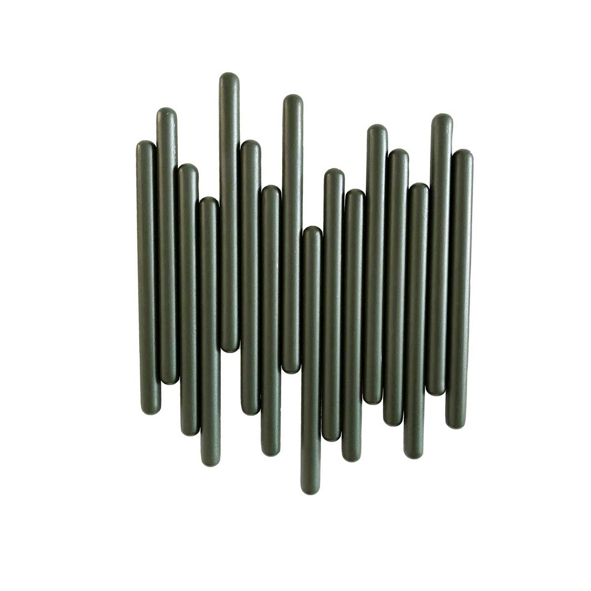 Appendiabiti da muro verde scuro in mettalo