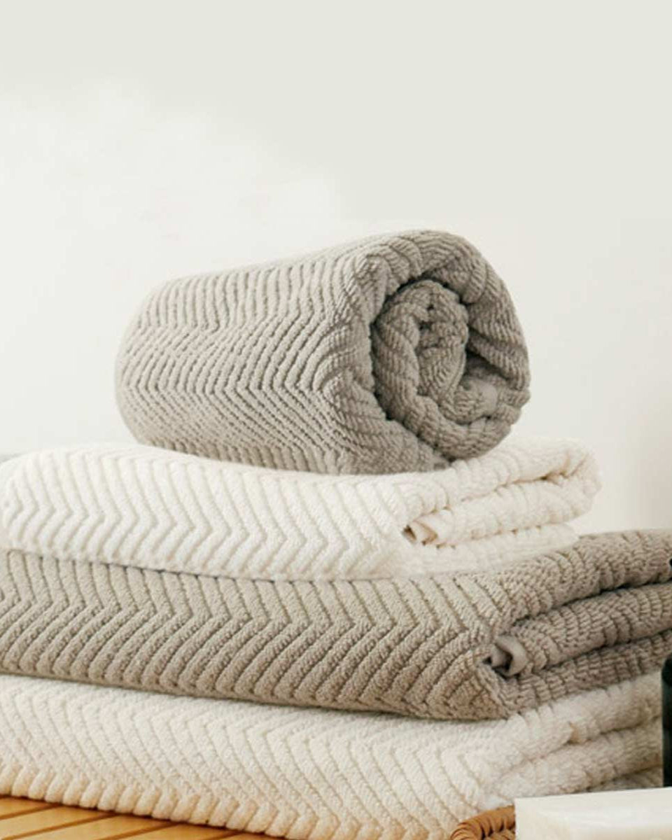 Asciugamani cotone bio morbidi e rispettosi dell'ambiente