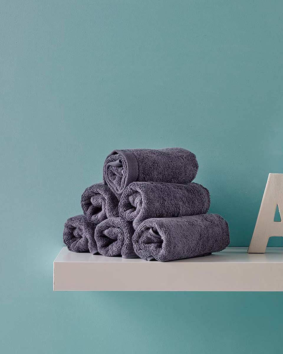 Asciugamani color grafite London Aquanova