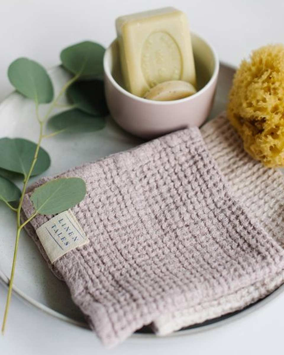 Asciugamani in lino nido ape