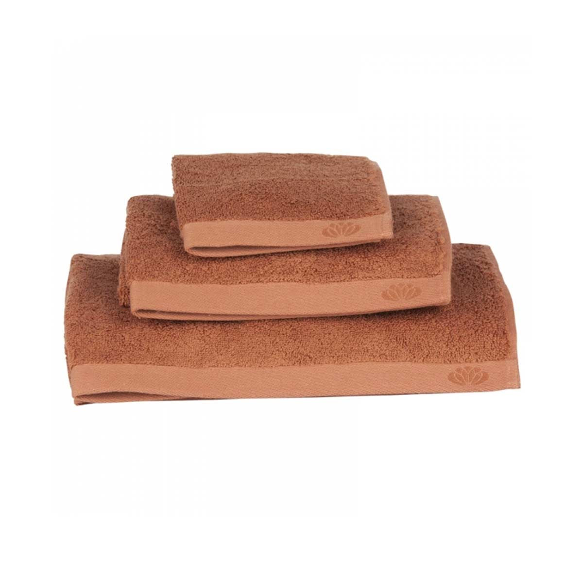 Asciugamani rosso terracotta - crea il tuo set da bagno