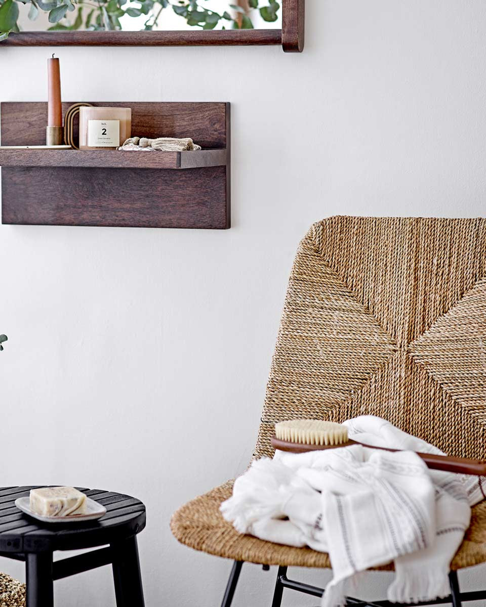 Asciugamano bianco con frange