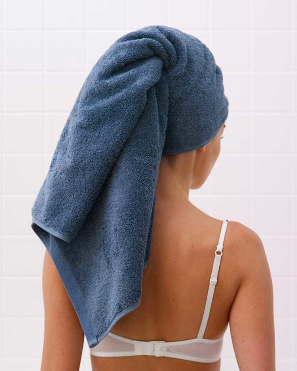 Asciugamano blu denim London Aquanova