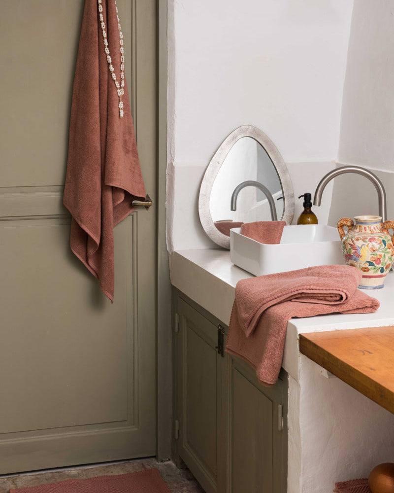 Asciugamano Bora Guest Terracotta 30 X 50