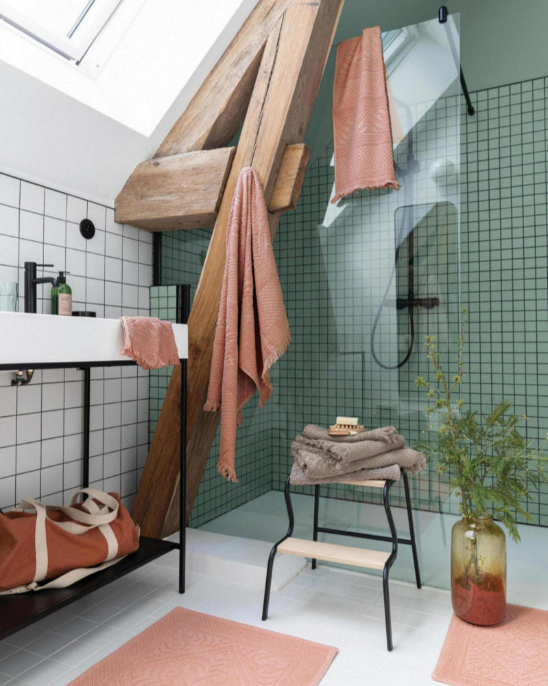 Asciugamano da bagno Zoe Argile 70 X 140