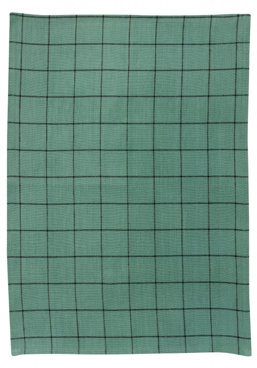 Asciugamano da cucina Metis Kilia Checkes Vert De Gris 50 X 70