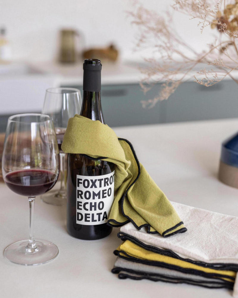 Asciugamano da cucina riciclato Isae Kaki 50 X 70