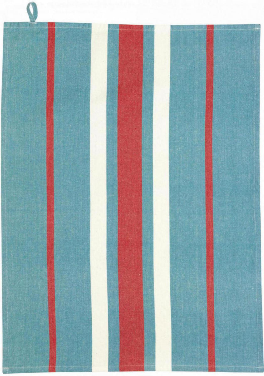 Asciugamano da cucina riciclato lavato Yuna Bleu 50 X 70