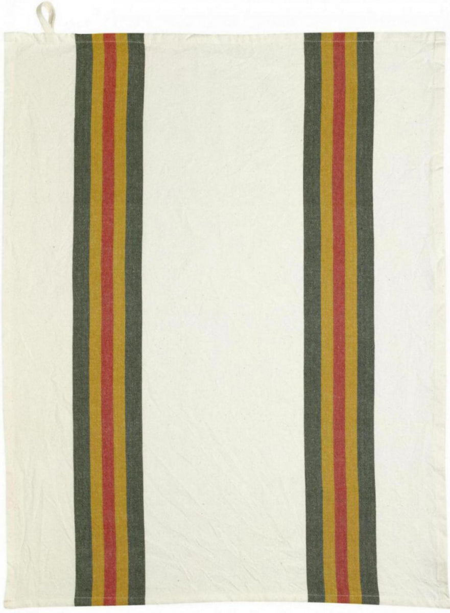 Asciugamano da cucina riciclato lavato Yuna Sapin/Naturel 50 X 70