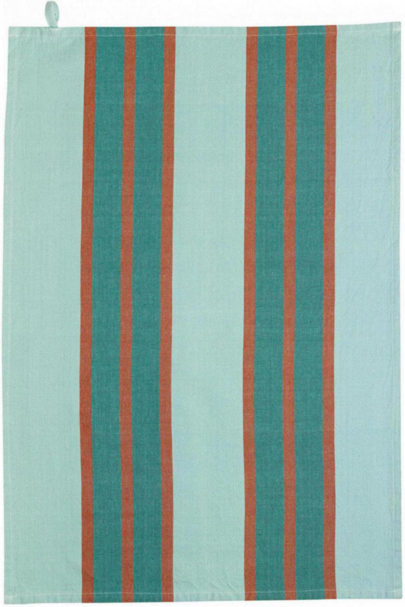 Asciugamano da cucina riciclato lavato Yuna Vert Eau 50 X 70