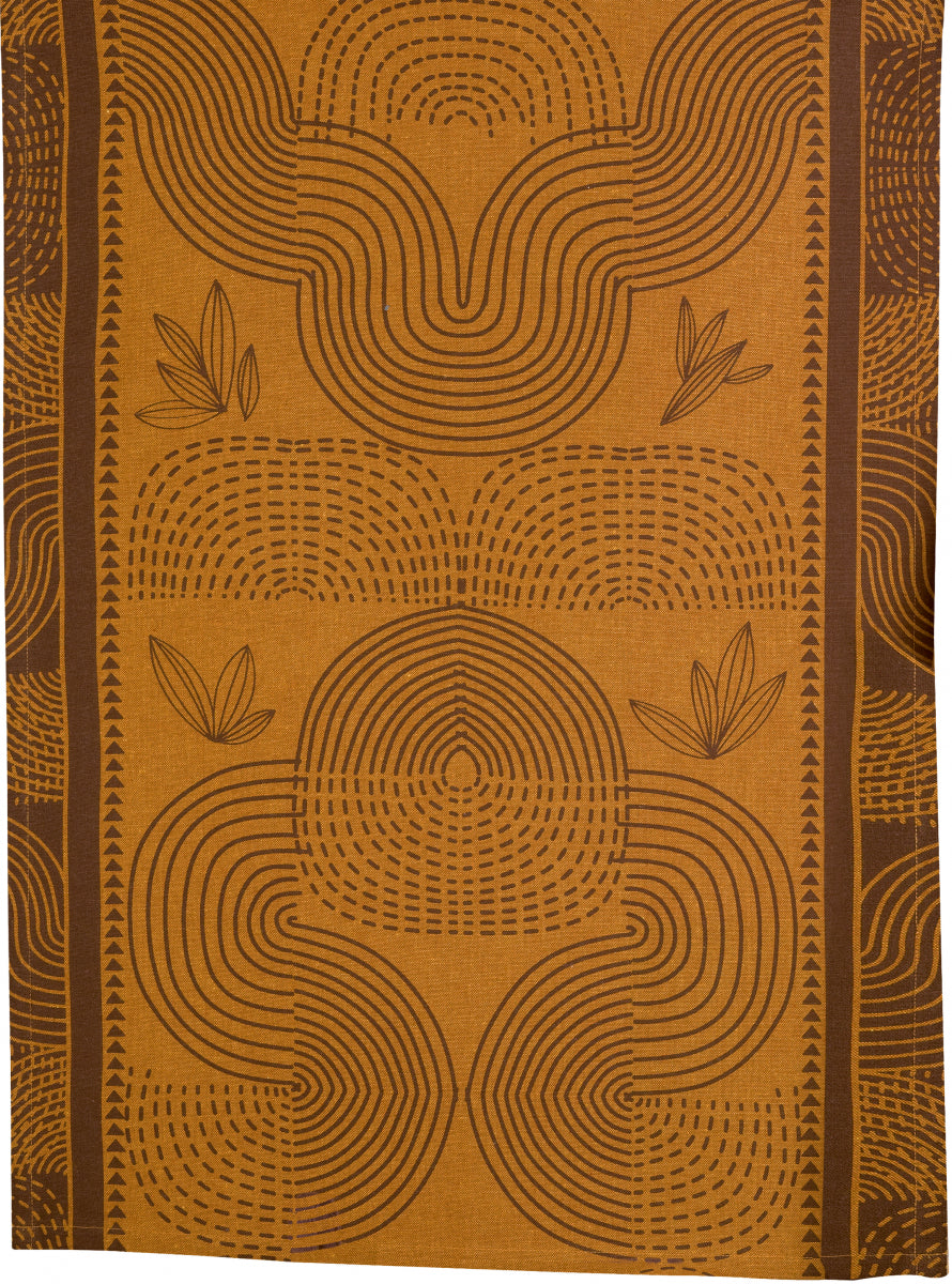 Asciugamano da tè riciclato Etna Ambre 50 X 70