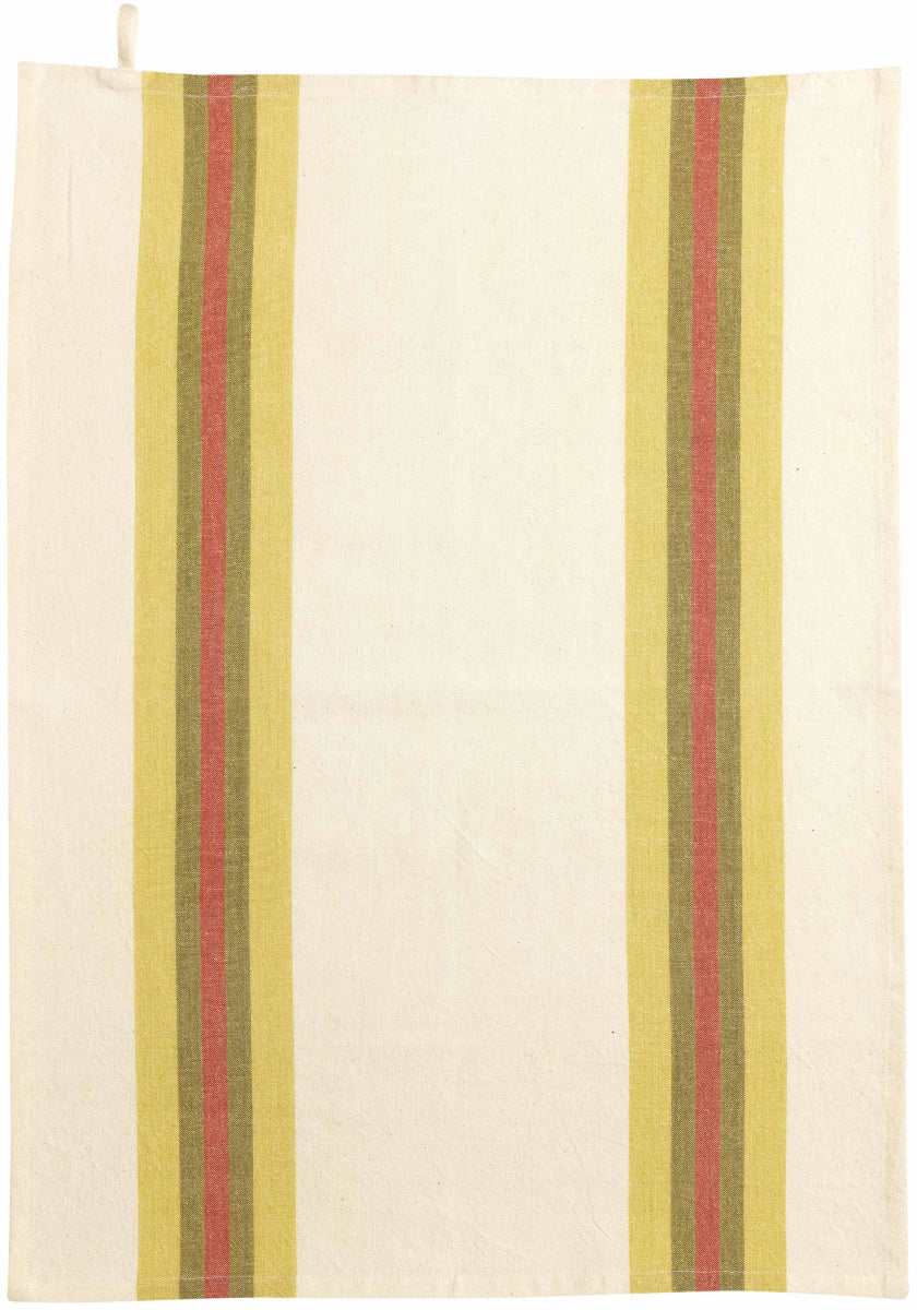 Asciugamano da tè riciclato Yuna Curry/Naturel 50 X 70