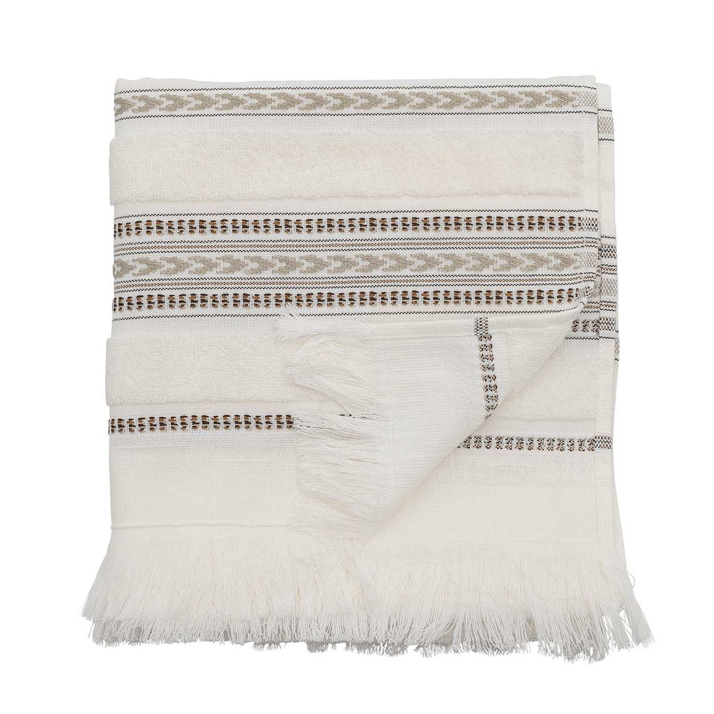 Bloomingville asciugamano di spugna bianco