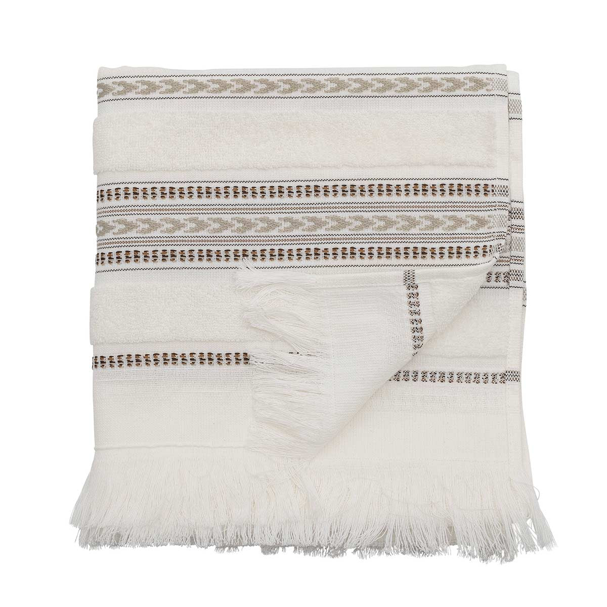 Bloomingville asciugamano di spugna bianco