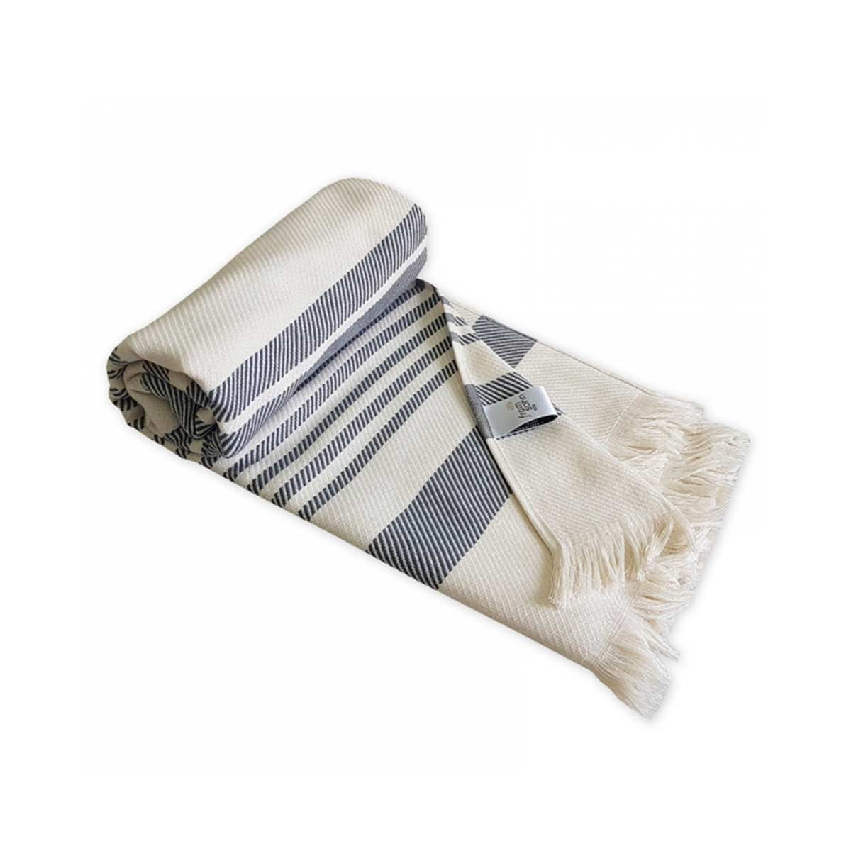 Asciugamano hammam a righe