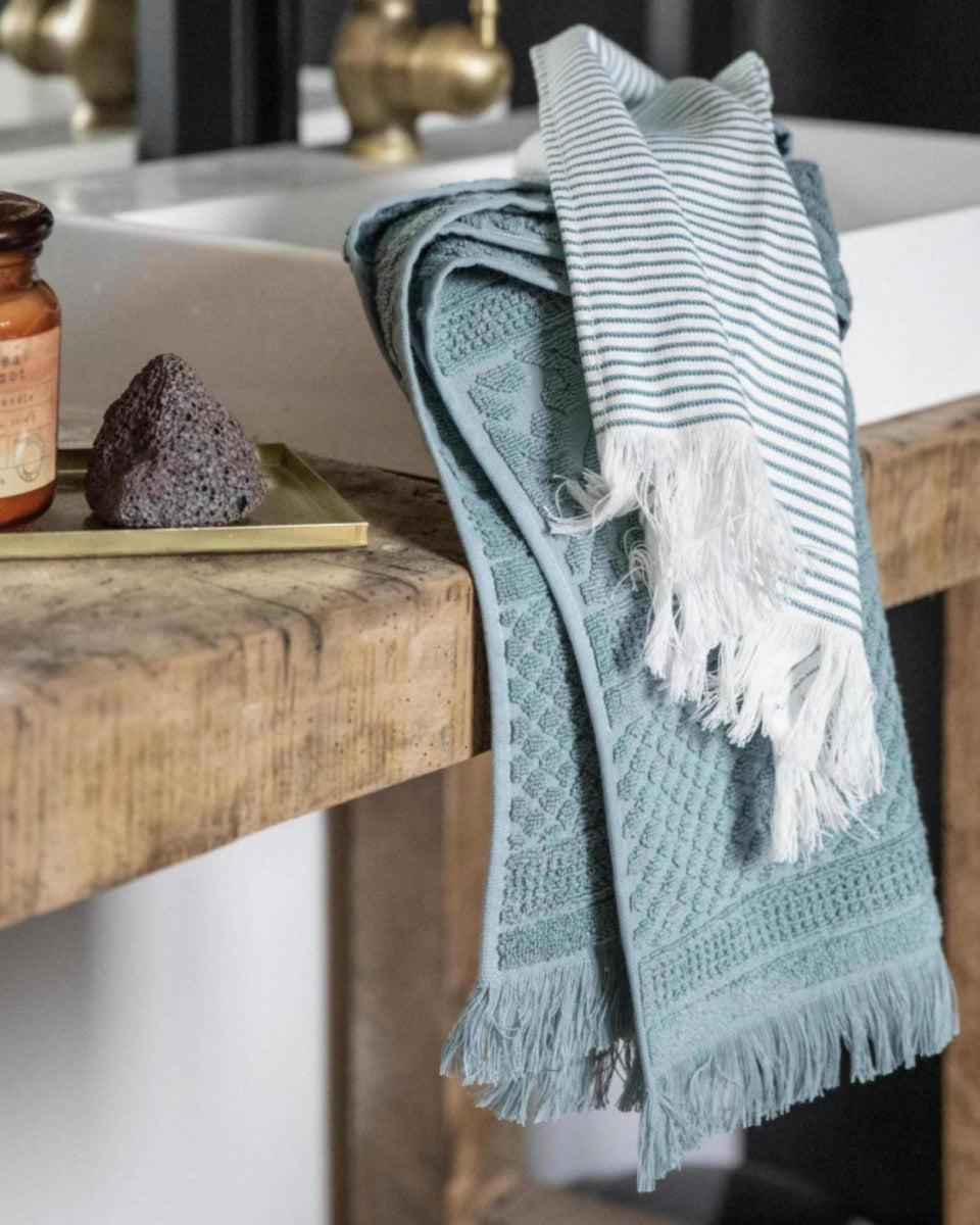 Asciugamano Maxi Zoe Vert de gris 100 x 180