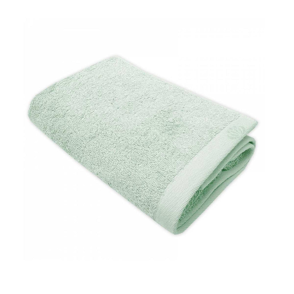 Asciugamano verde chiaro in cotone e modal Framsohn | Livingdeco.it